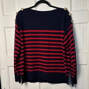 Lauren Ralph Lauren Women’s 100% Cashmere Striped Sweater